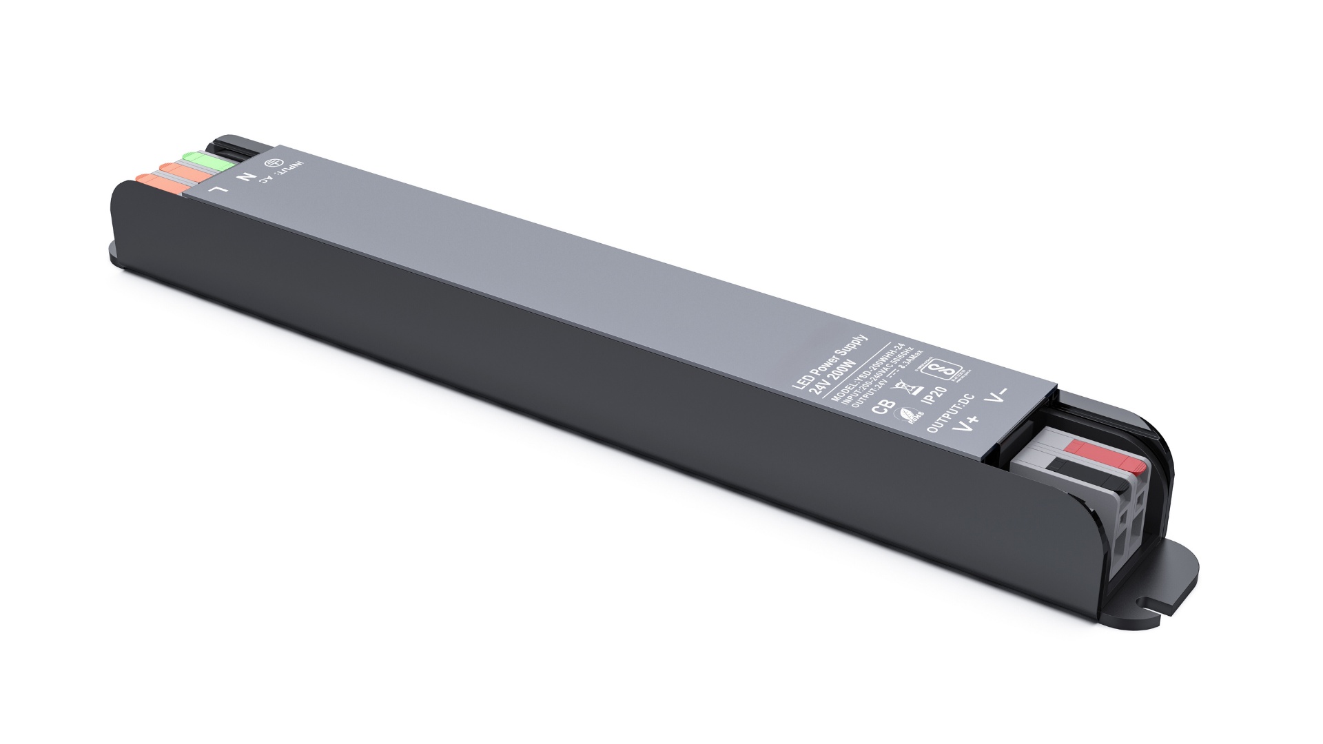 Univerzální ultratenký LED zdroj SLIM - řada "H", 24V | 200W | 8,3A | IP20, 5 let záruka